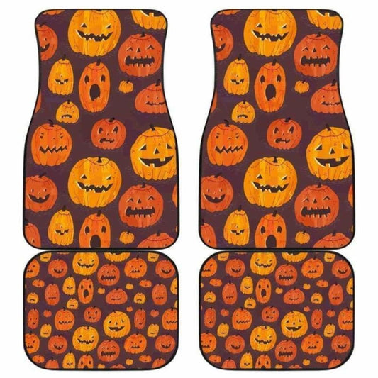 Pumpkin Halloween Car Floor Mats