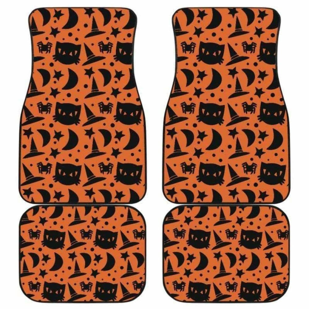 Cat Witch Halloween Car Floor Mats