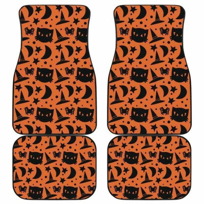 Cat Witch Halloween Car Floor Mats
