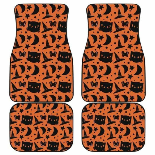 Cat Witch Halloween Car Floor Mats