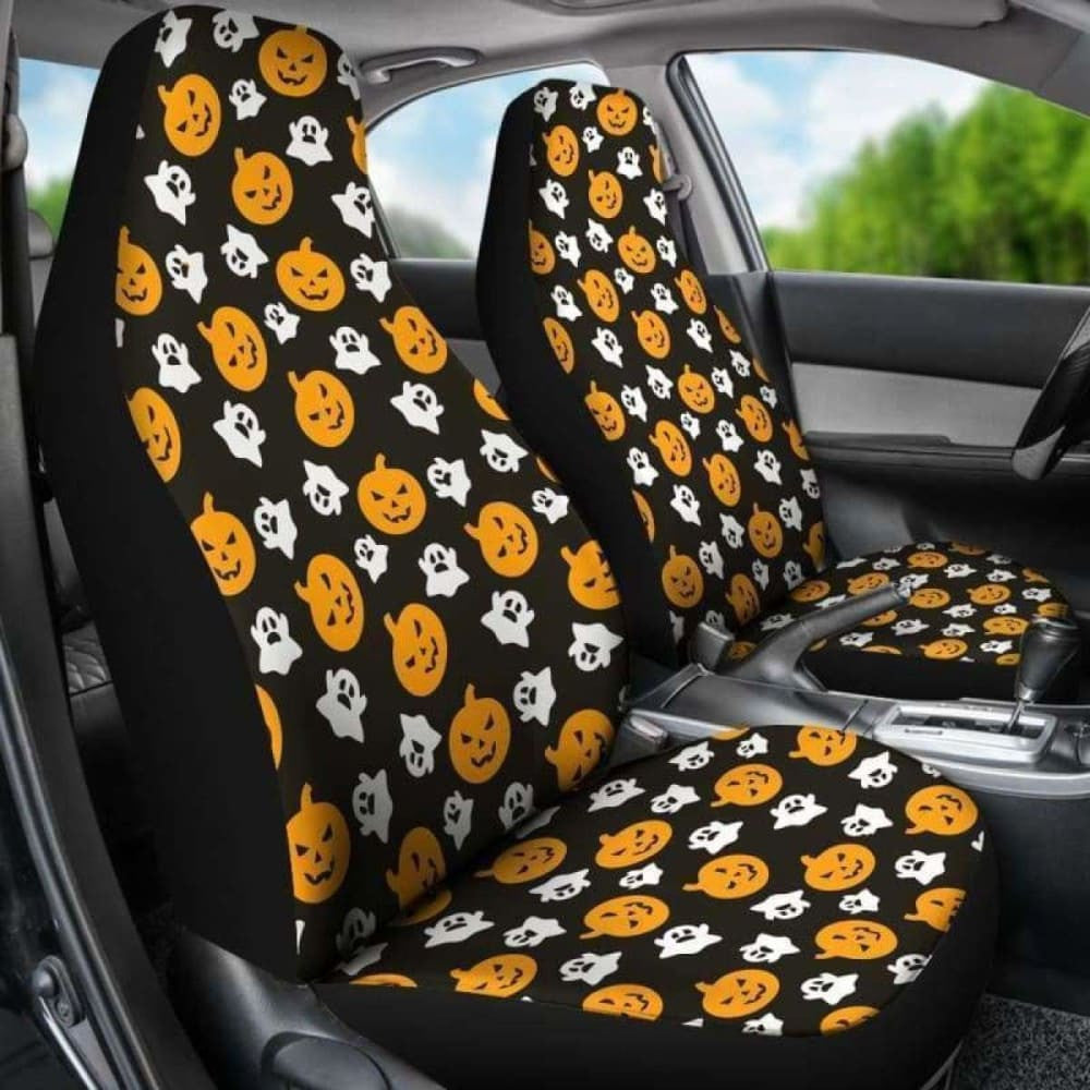 Boo Pumpkin Halloween Car Seat Covers