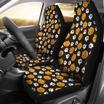 Boo Pumpkin Halloween Car Seat Covers