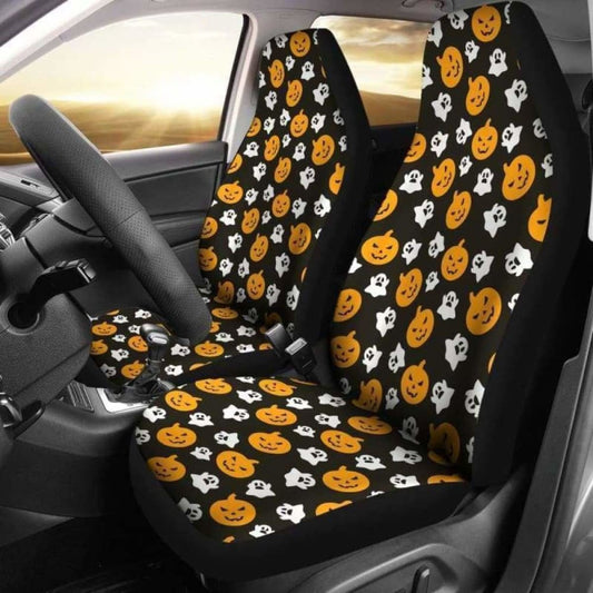 Boo Pumpkin Halloween Car Seat Covers