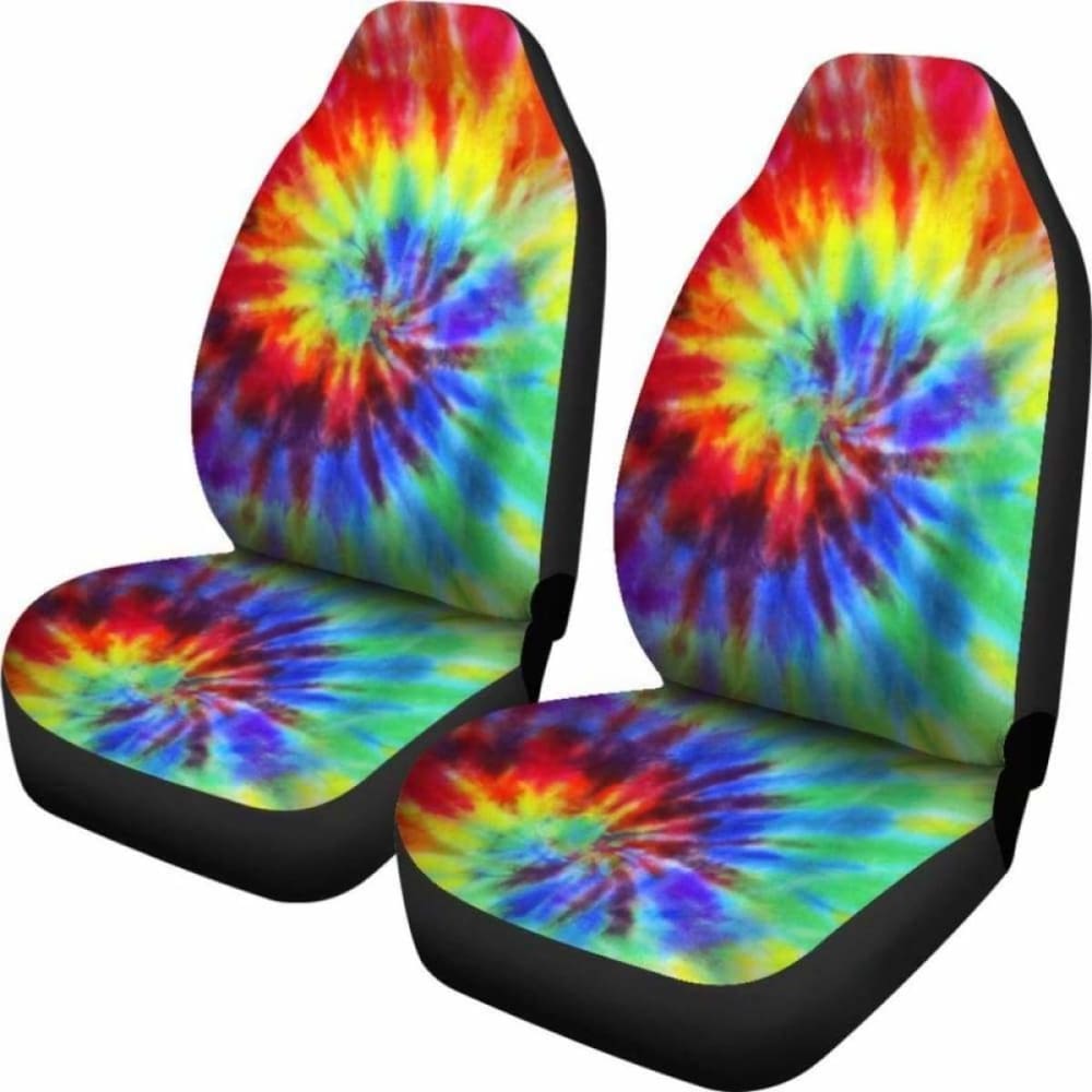 Tie Dye Colors Car Seat Covers