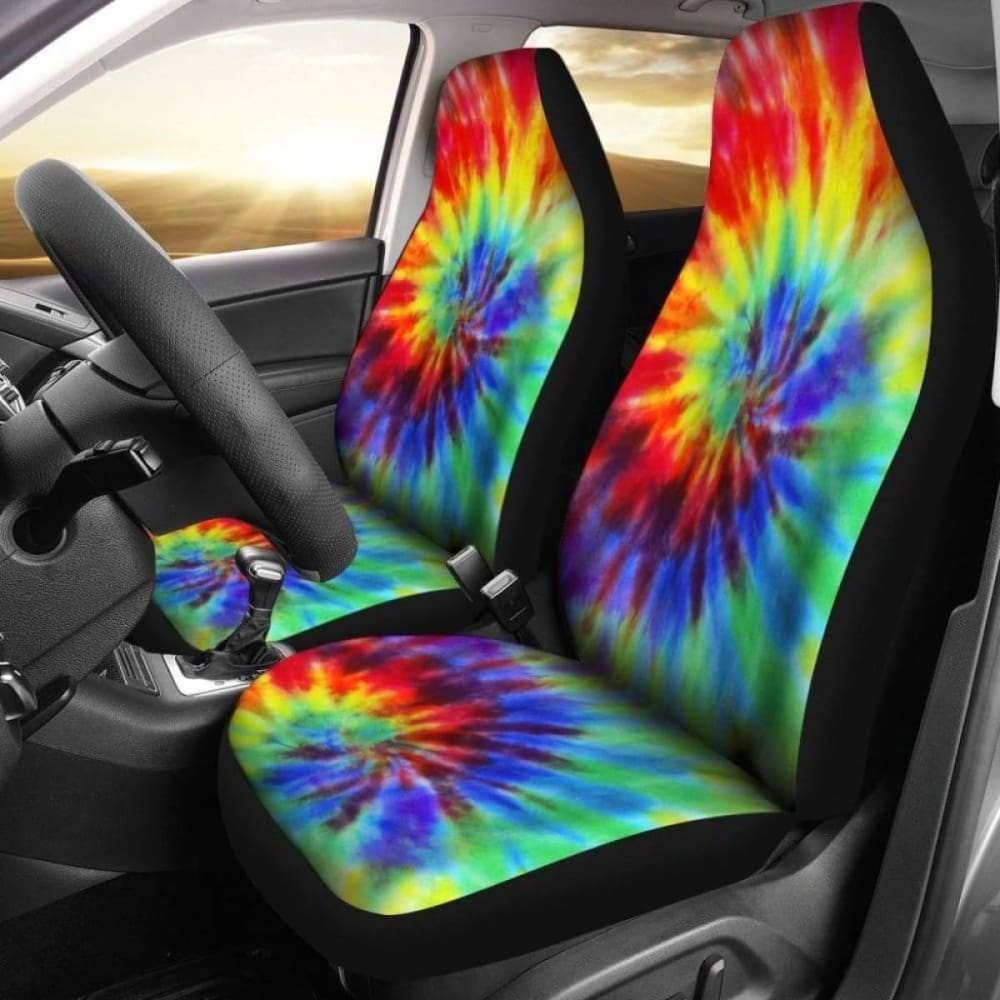 Tie Dye Colors Car Seat Covers