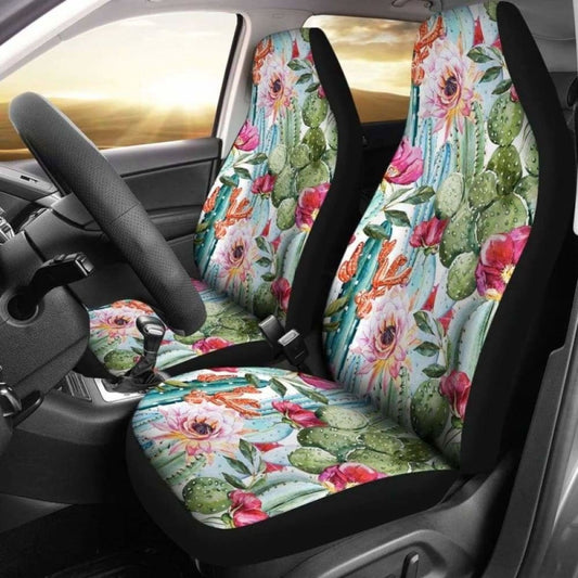 Cactus Flowers Car Seat Covers | Give Your Car A Makeover!