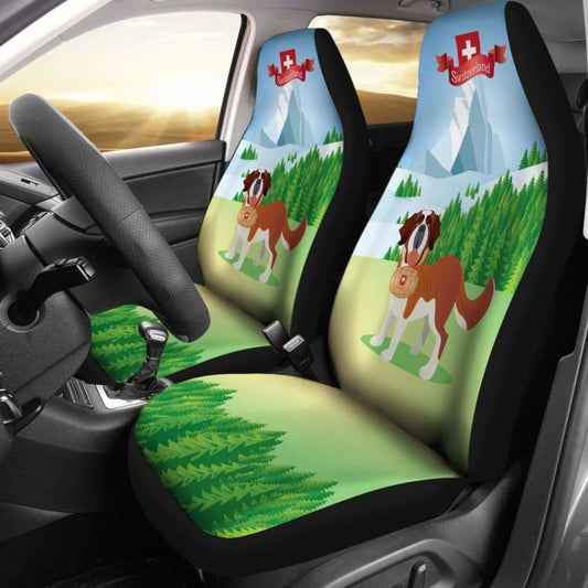 Switzerland Bernese Mountain Dog Car Seat Covers