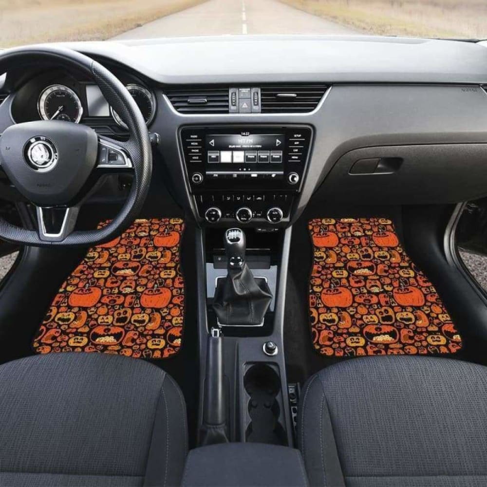 Pumpkin Halloween Car Floor Mats