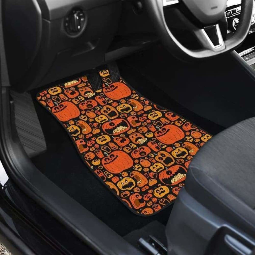Pumpkin Halloween Car Floor Mats