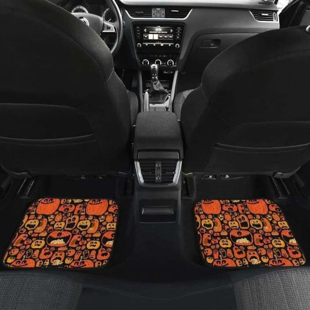 Pumpkin Halloween Car Floor Mats