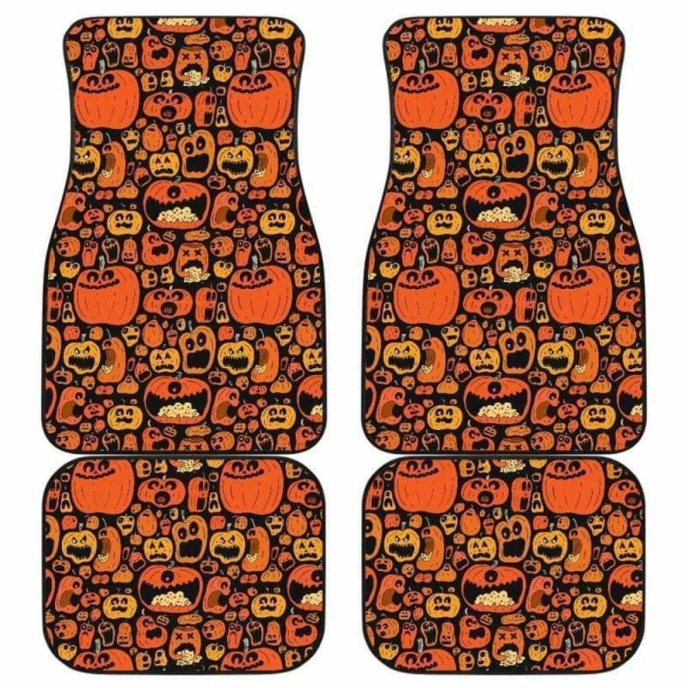 Pumpkin Halloween Car Floor Mats