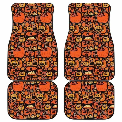 Pumpkin Halloween Car Floor Mats