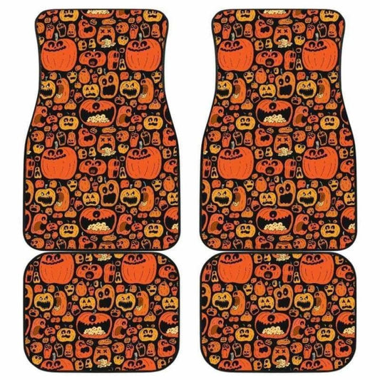 Pumpkin Halloween Car Floor Mats