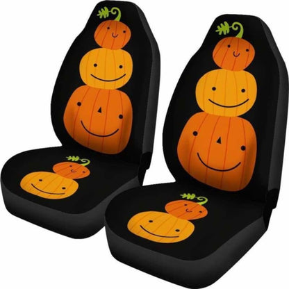 Pumpkin Halloween Car Seat Covers