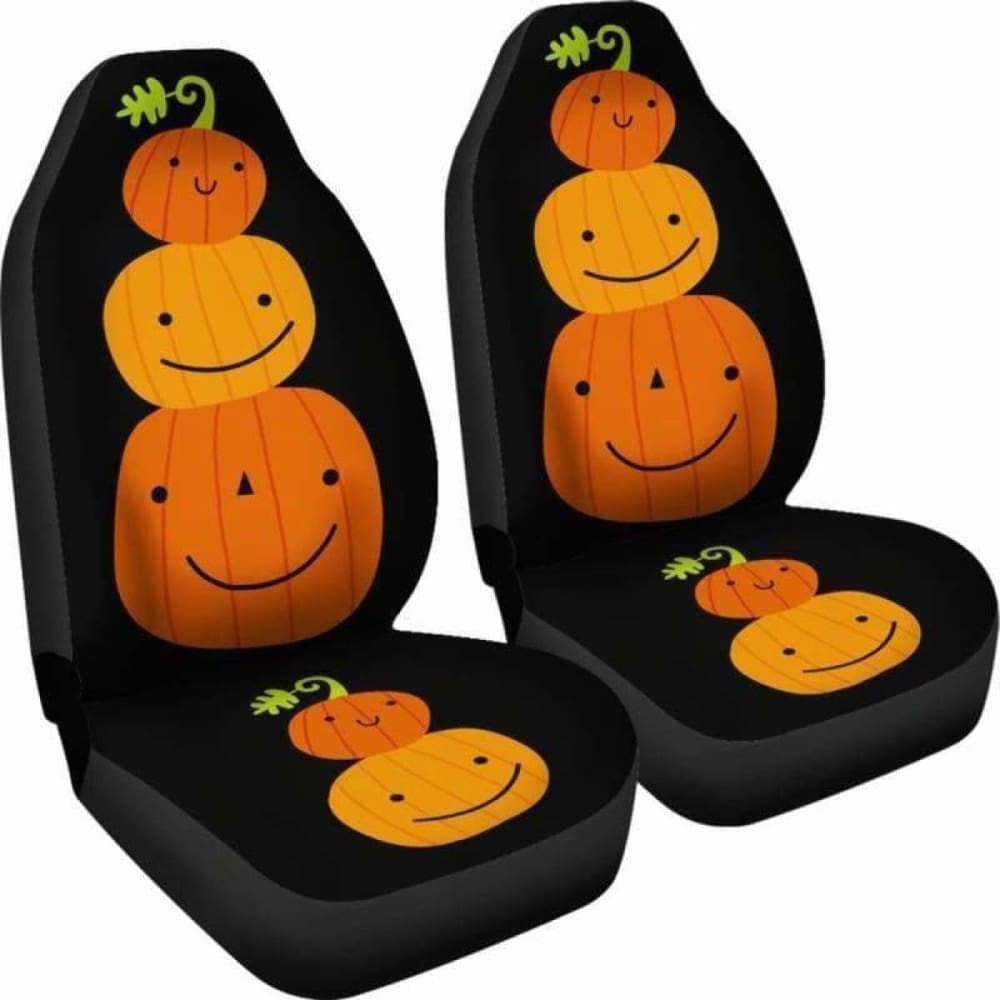 Pumpkin Halloween Car Seat Covers