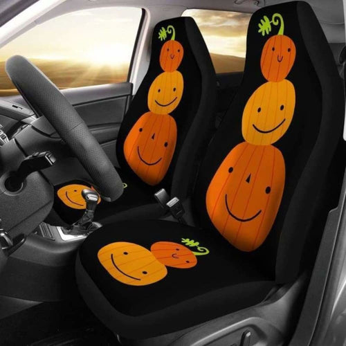 Pumpkin Halloween Car Seat Covers