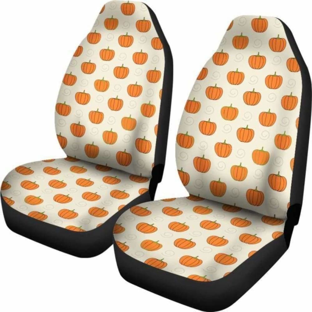 Pumpkin Halloween Car Seat Covers
