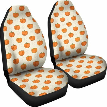 Pumpkin Halloween Car Seat Covers