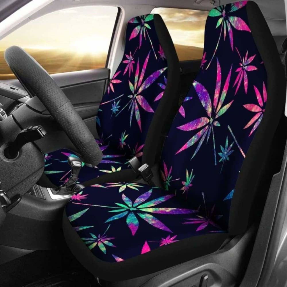 Pot Leaves Tie Dye Seat Covers