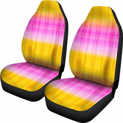 Pink And Yellow Tie Dye Car Seat Covers Seat Protectors
