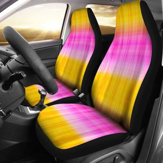 Pink And Yellow Tie Dye Car Seat Covers Seat Protectors