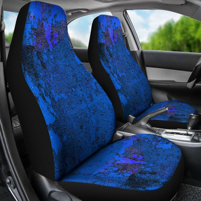 Blue Grunge Art Car Seat Covers