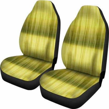 Chartreuse Tie Dye Car Seat Covers