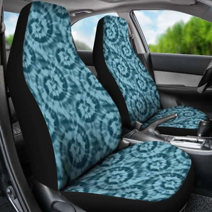 Teal Tie Dye Car Seat Covers To Match With Back Seat