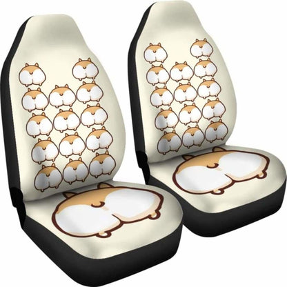 Corgi Dog Ass Car Seat Covers