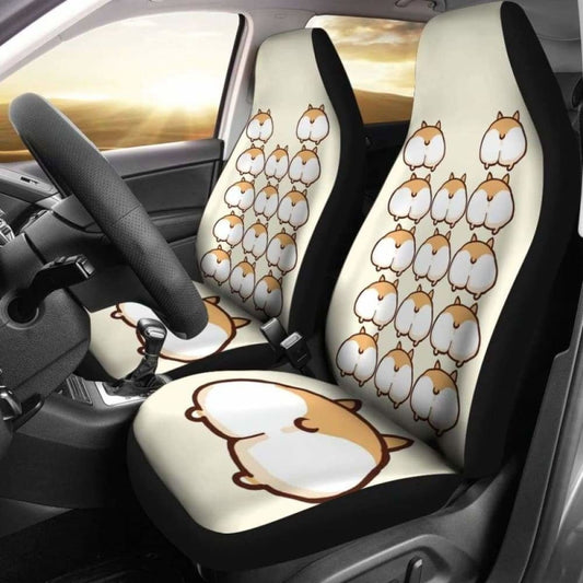 Corgi Dog Ass Car Seat Covers