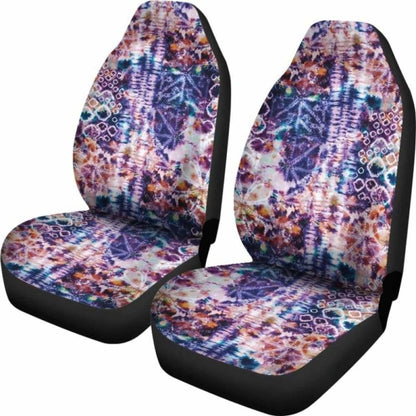 Colorful Tie Dye Car Seat Covers