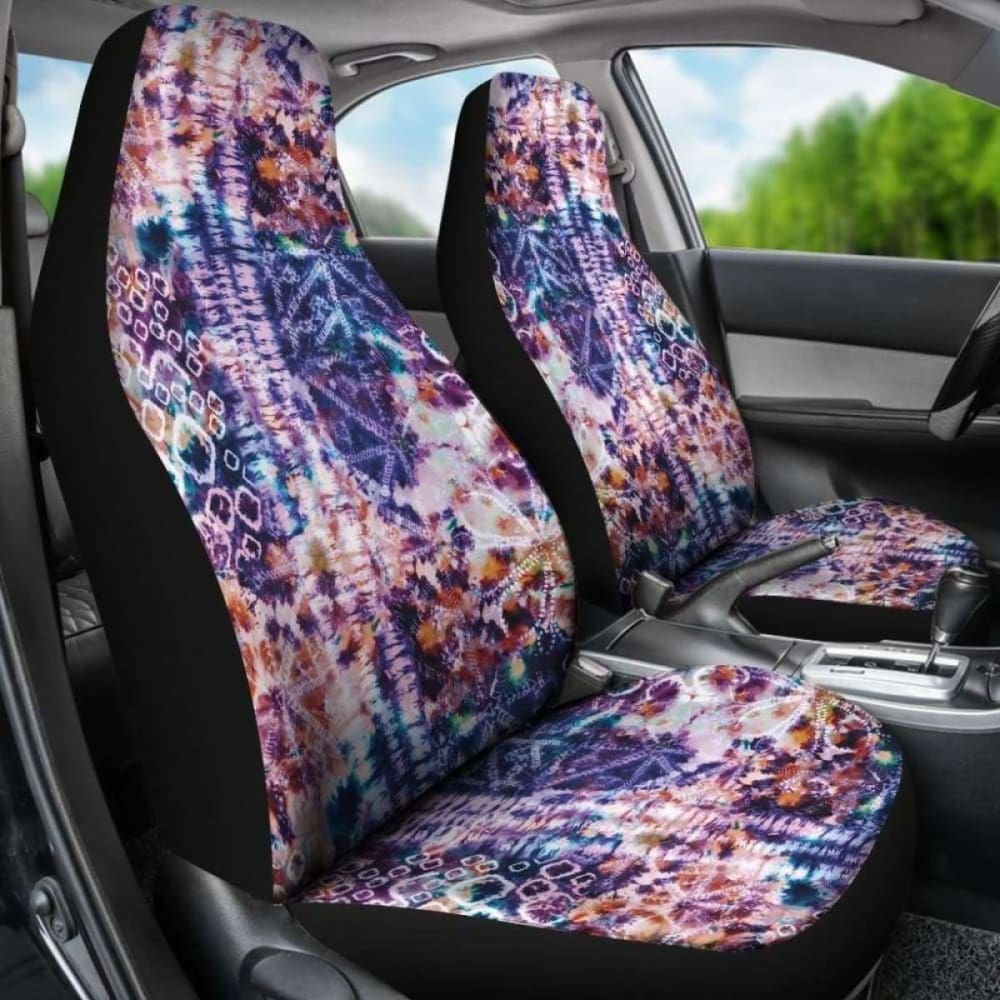 Colorful Tie Dye Car Seat Covers