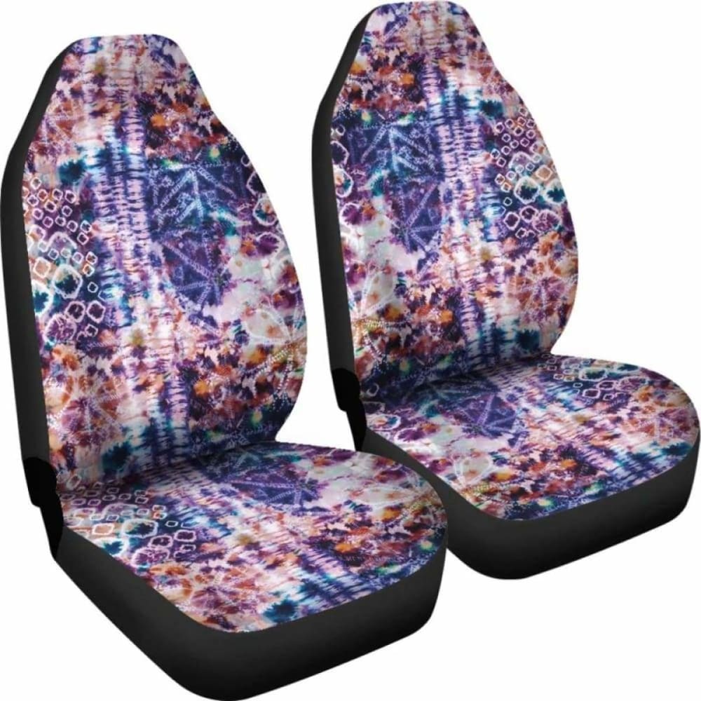 Colorful Tie Dye Car Seat Covers