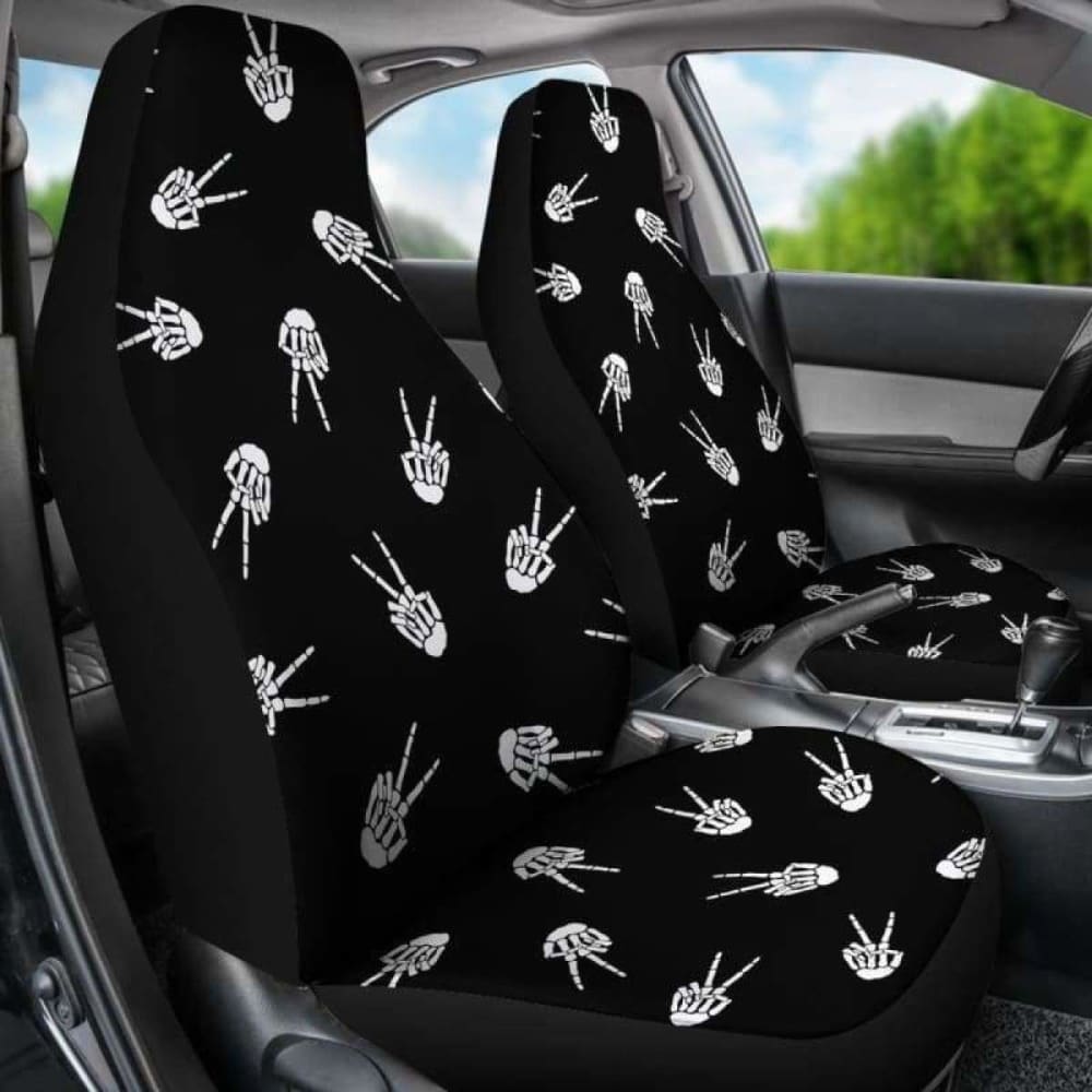 Bone Hand Halloween Car Seat Covers