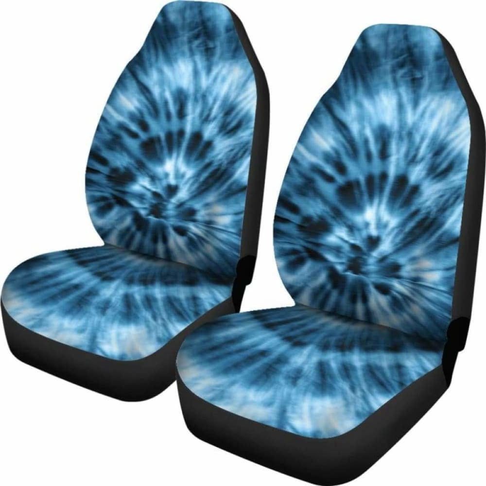 Blue Tie Dye Car Seat Covers