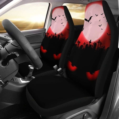 Red Eyes Halloween Car Seat Covers