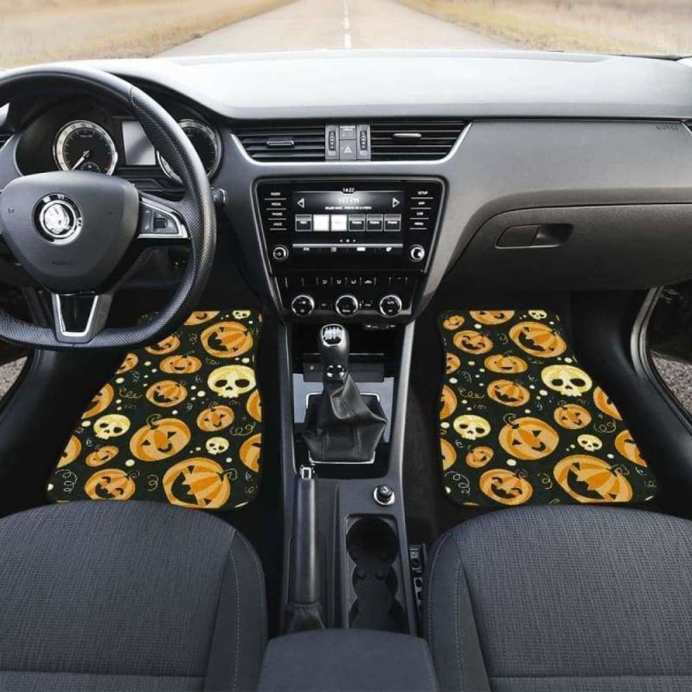 Pumpkin Halloween Car Floor Mats