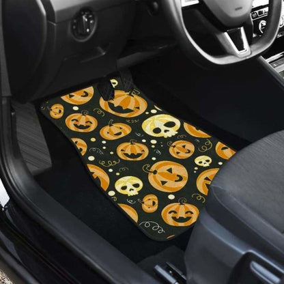 Pumpkin Halloween Car Floor Mats