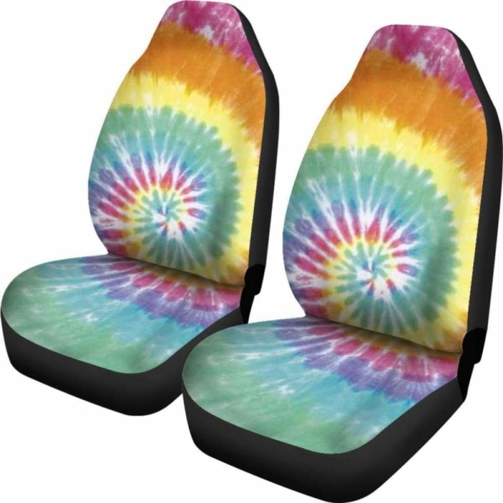 Tie Dye Colors Car Seat Covers