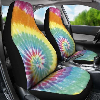 Tie Dye Colors Car Seat Covers