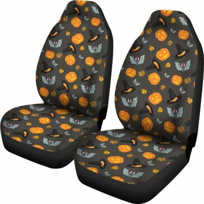 Pumpkin Bat Halloween Car Seat Covers