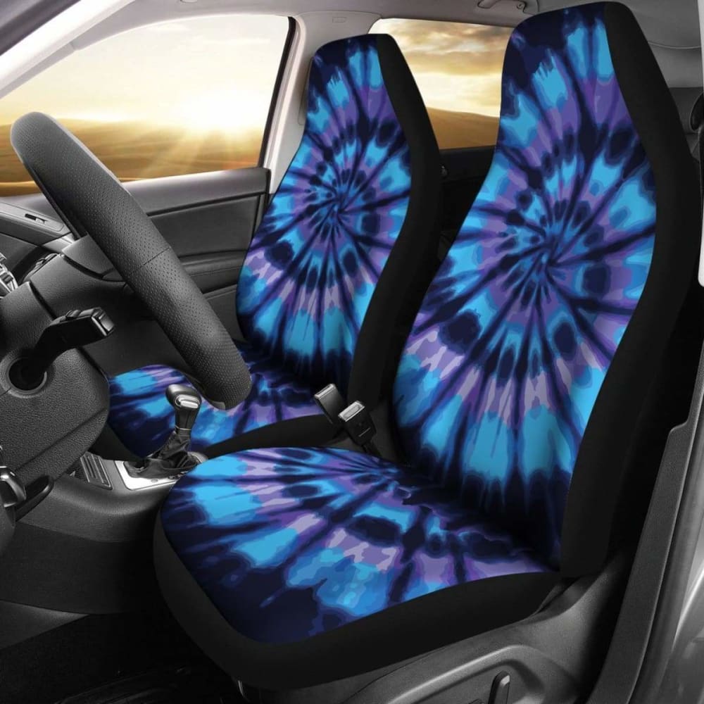Blue Tie Dye Seat Covers
