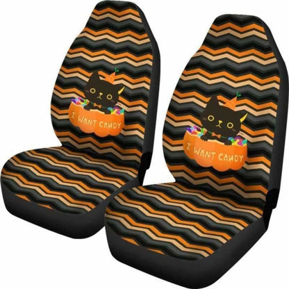Cat Halloween Car Seat Covers