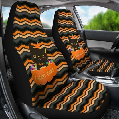 Cat Halloween Car Seat Covers