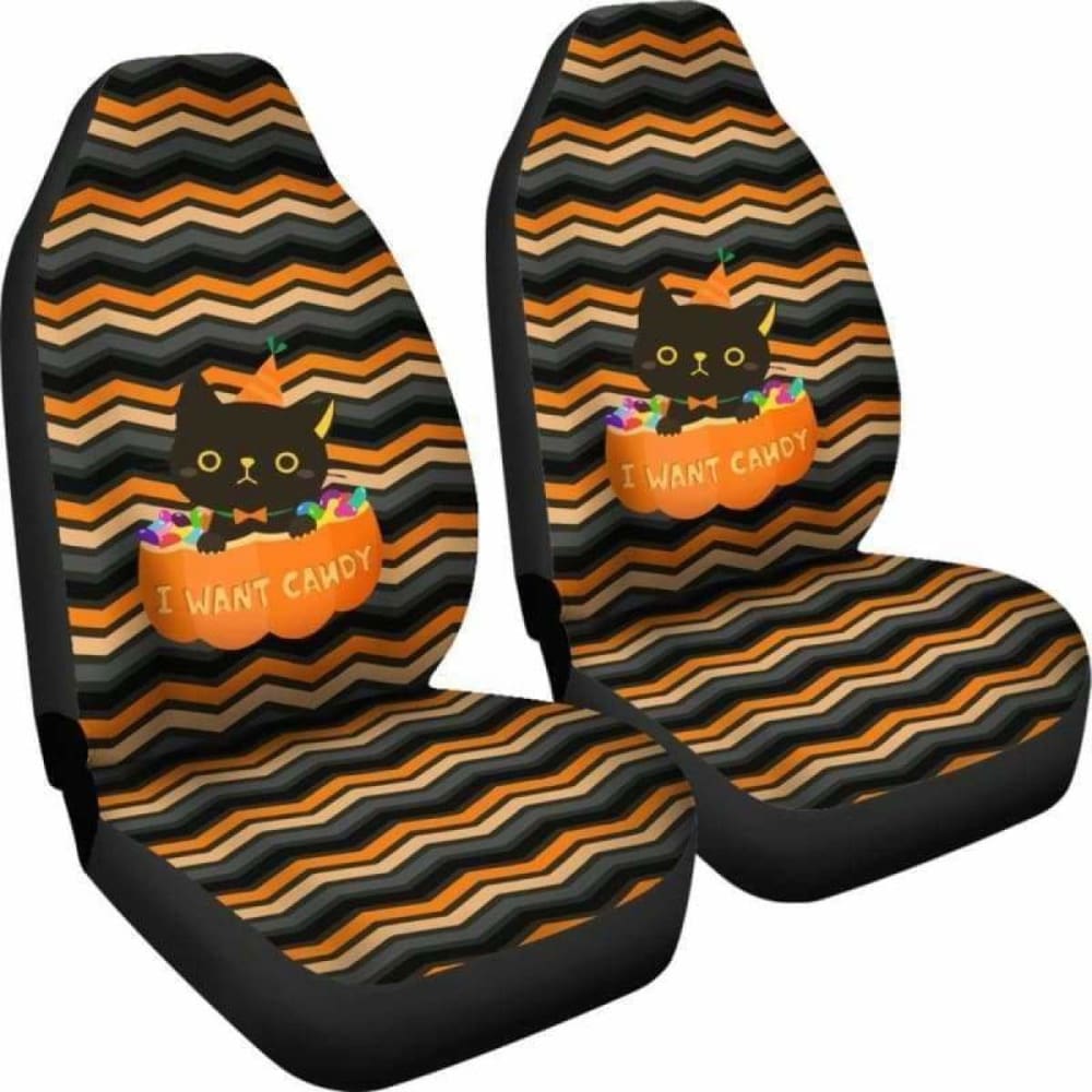Cat Halloween Car Seat Covers