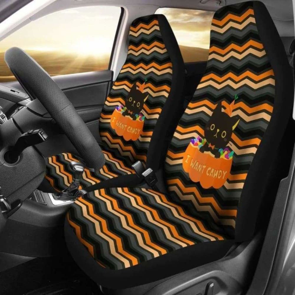 Cat Halloween Car Seat Covers