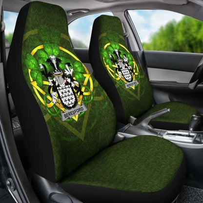Beresford \bIreland Car Seat Cover Celtic Shamrock ( Set Of Two)