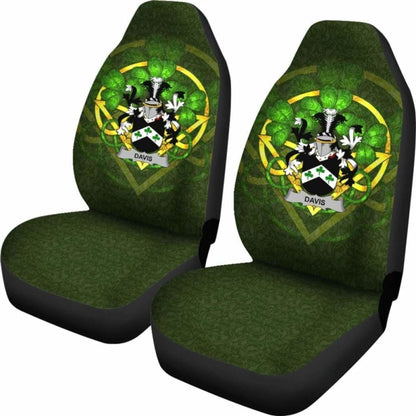 Davis \bIreland Car Seat Cover Celtic Shamrock ( Set Of Two)