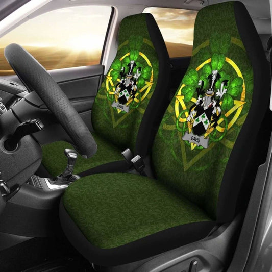 Davis \bIreland Car Seat Cover Celtic Shamrock ( Set Of Two)