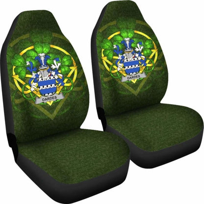 Dardes Or Dardis \bIreland Car Seat Cover Celtic Shamrock ( Set Of Two)